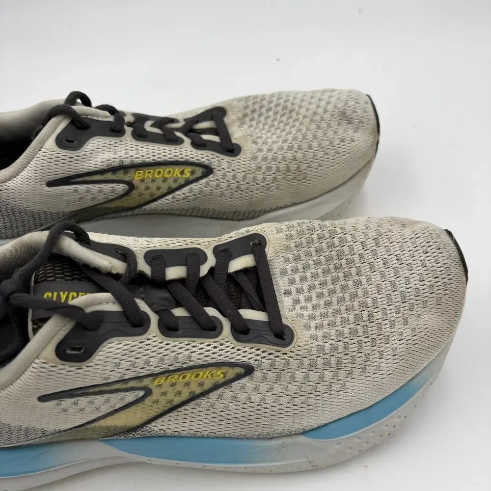 Brooks Glycerin 21 Men's Size 8.5 D Grey And White Comfort Running Sneakers Used